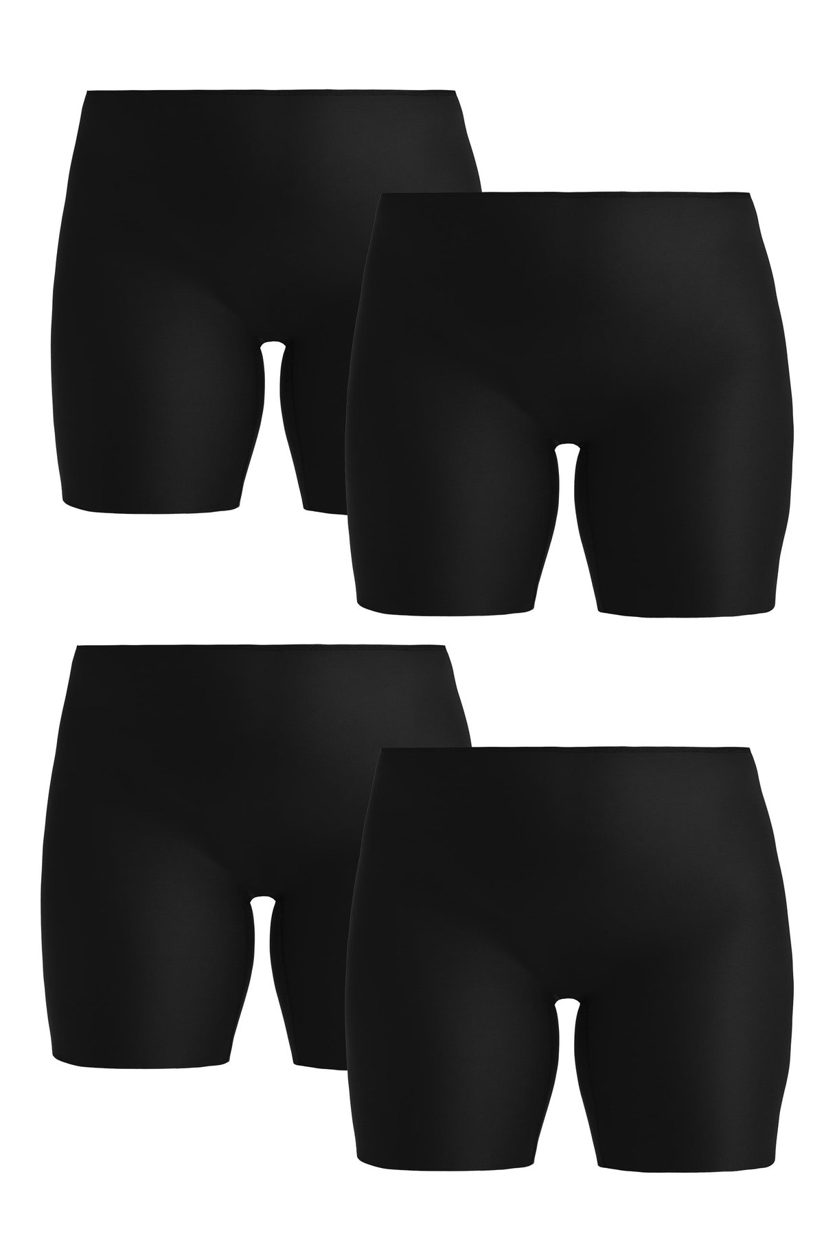4-pack Cool Sensation panty with long legs black