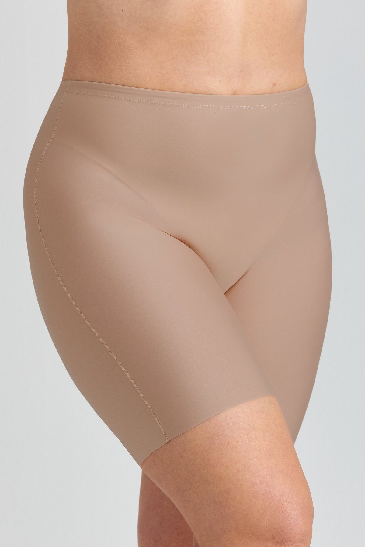 4-pack Cool Sensation panty with long legs - Front-Lined taupe