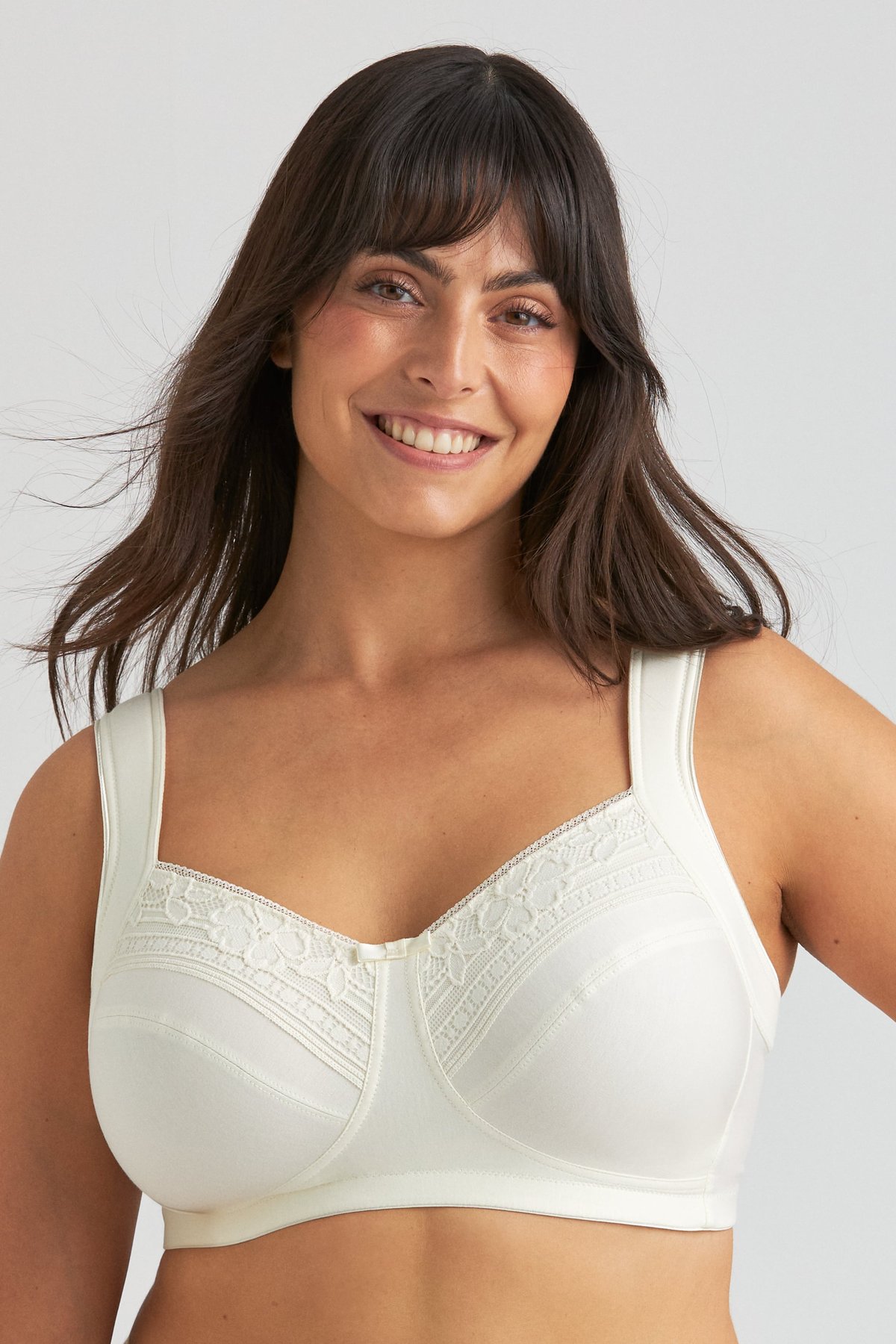 Cotton Divide Lace bra