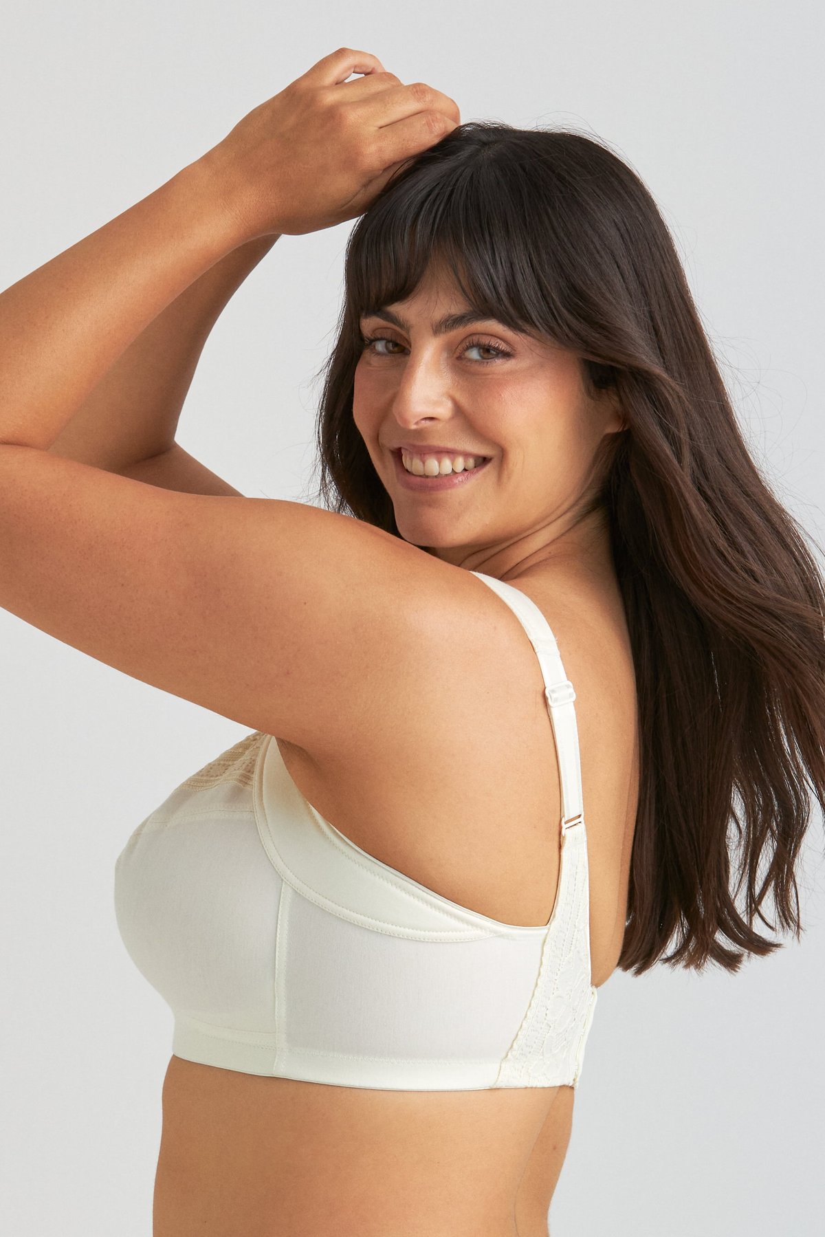 Cotton Divide Lace bra