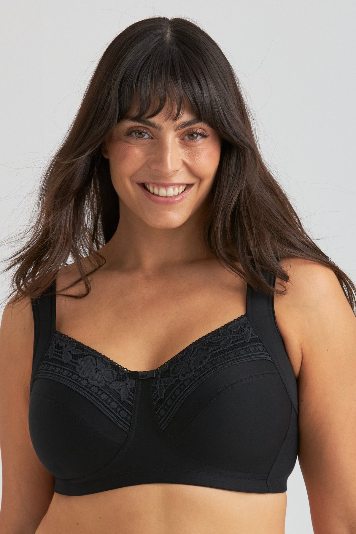 Cotton Divide Lace bra