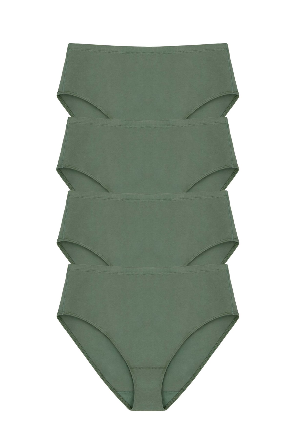 4er-Pack Organic Cotton midi Slip grün