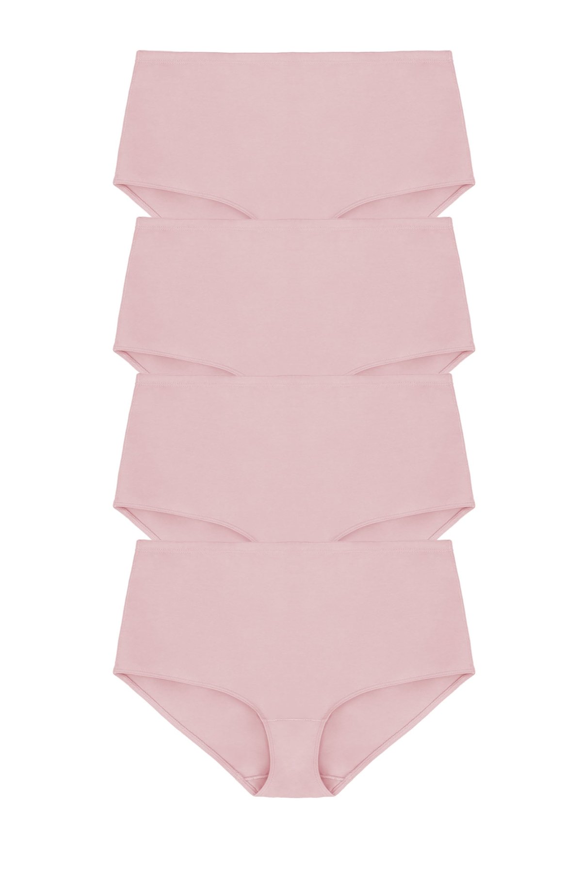 4-pack Organic Cotton maxi panty Dusty pink