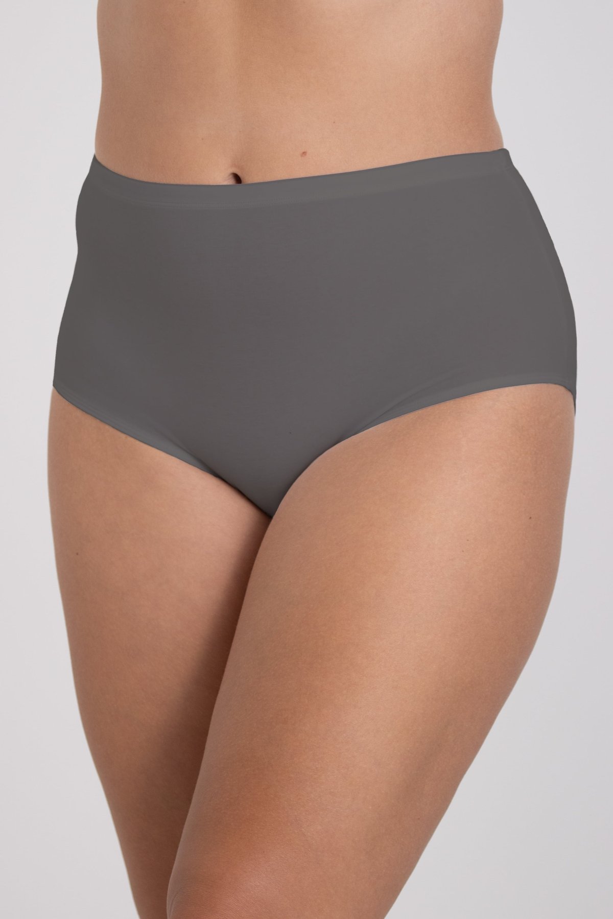 4-pack Organic Cotton maxi panty Dark grey
