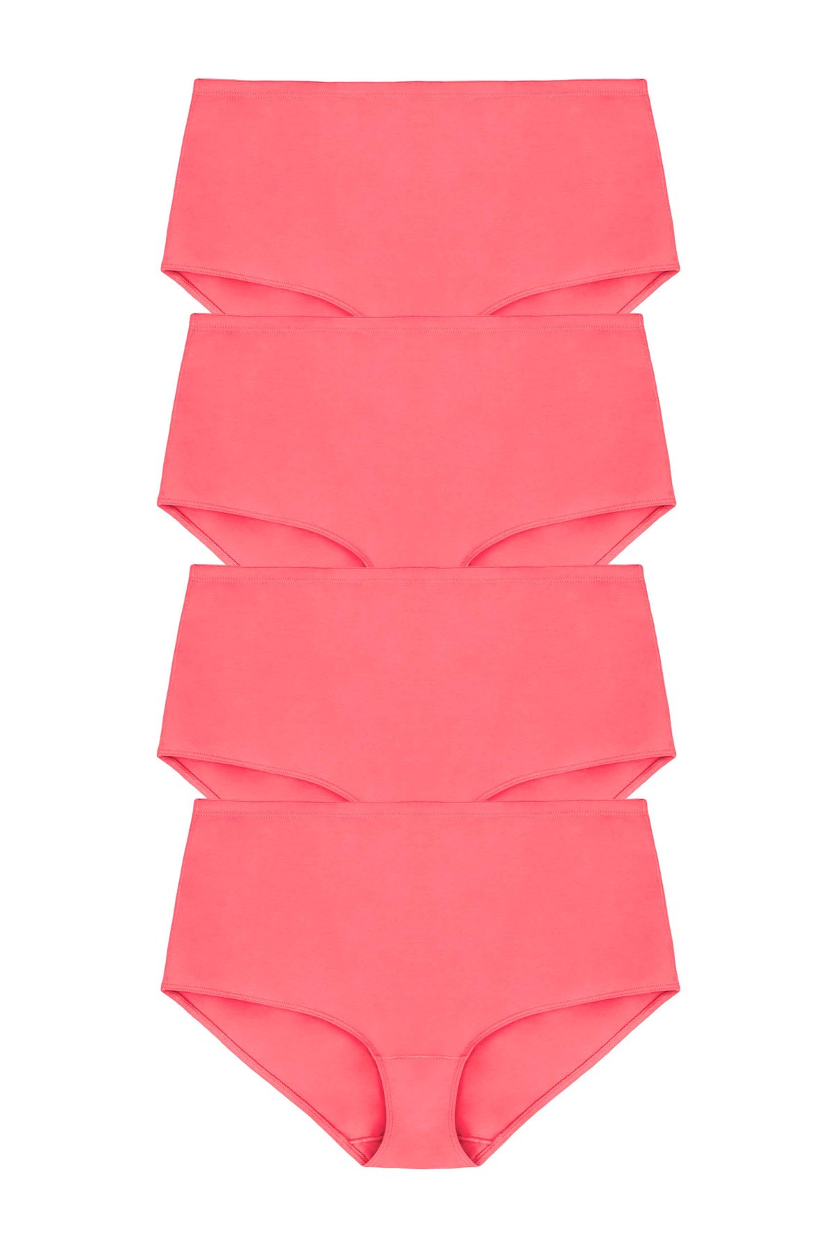 4-pack Organic Cotton maxi panty Coral