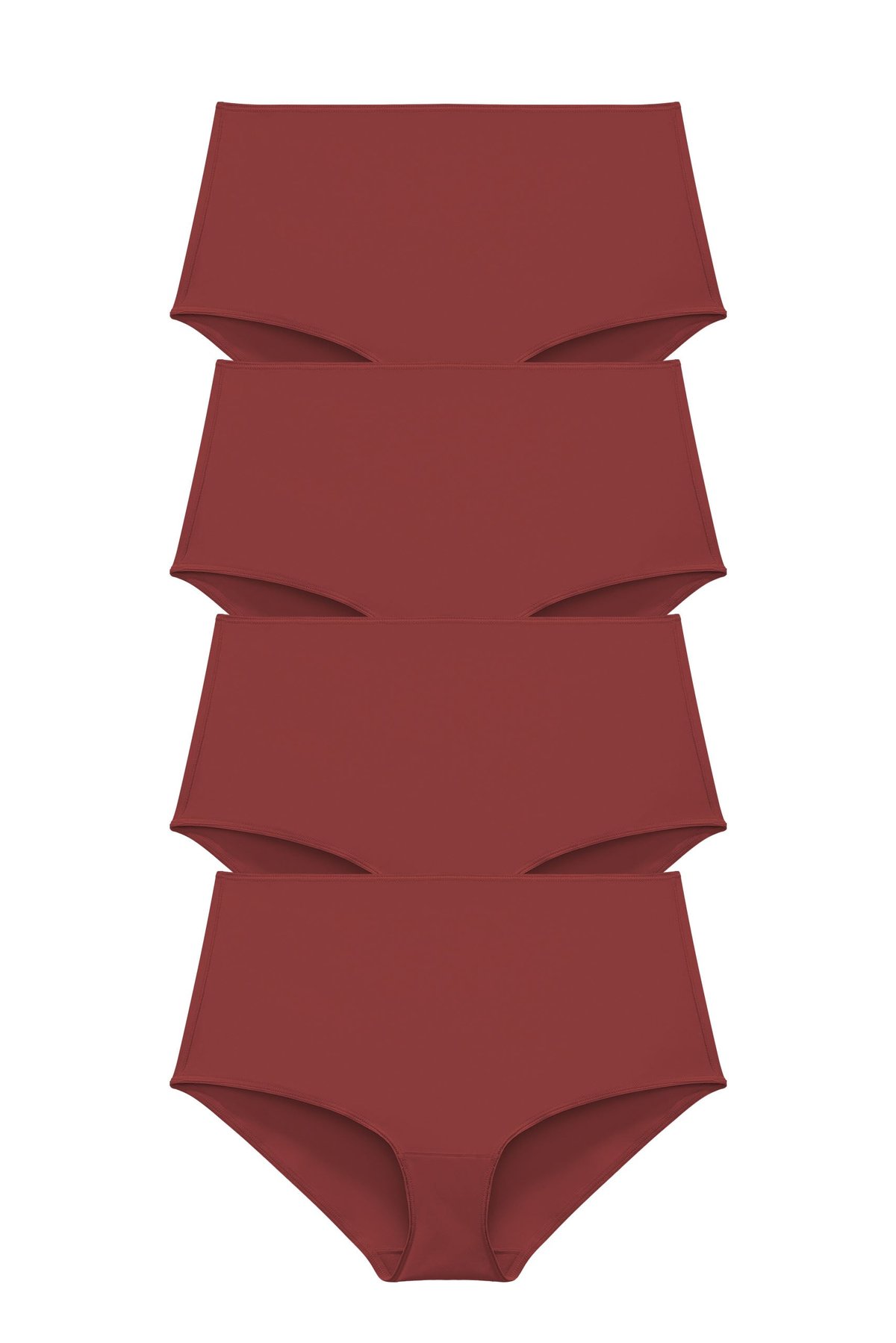 4-pack Recycled Comfort maxi panty red