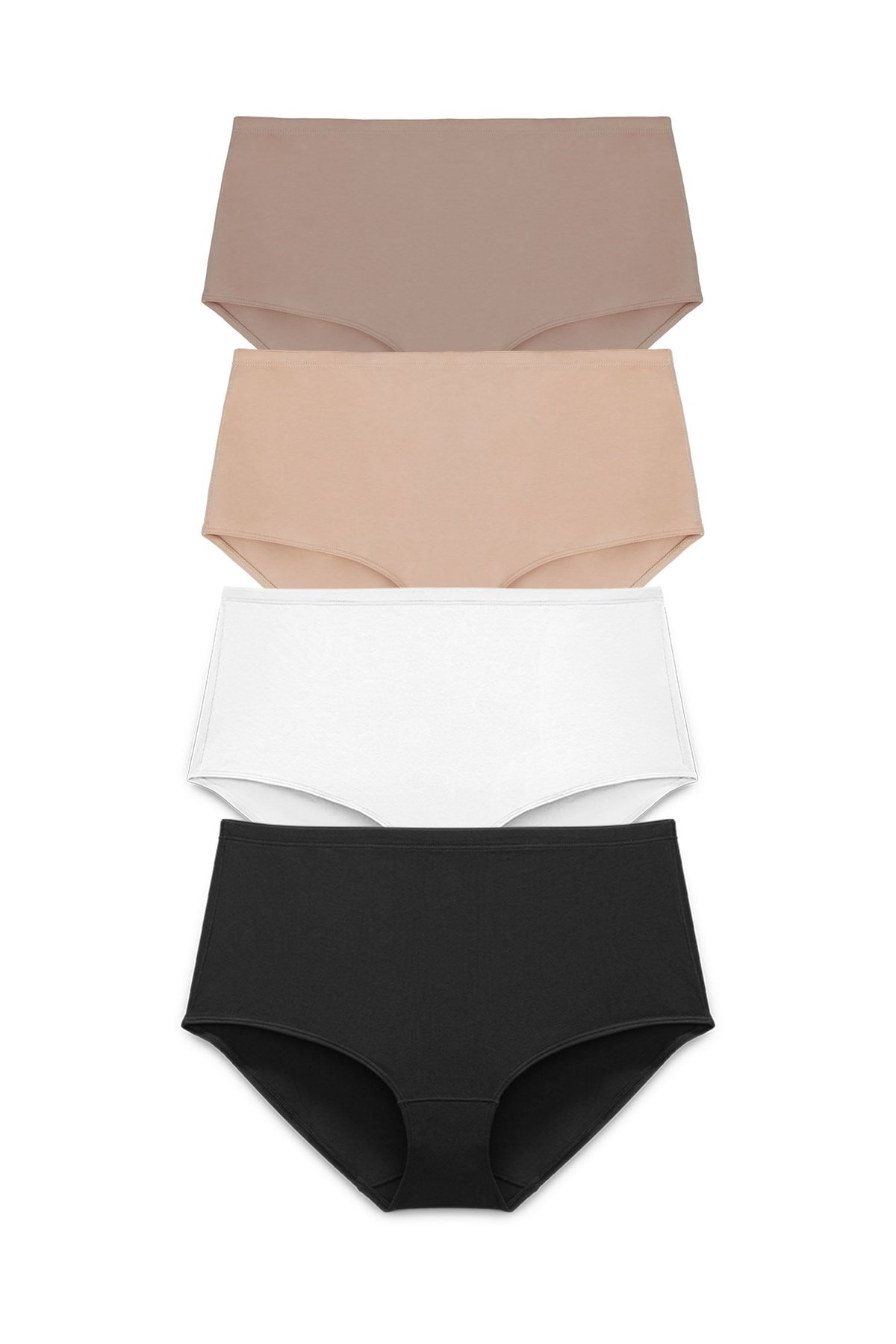 4-pack Organic Cotton maxi panty mixed
