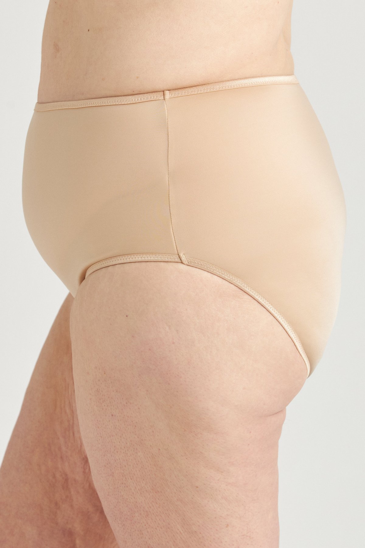 Lot de 4 Culotte Freedom Skin-Relief beige & blanc