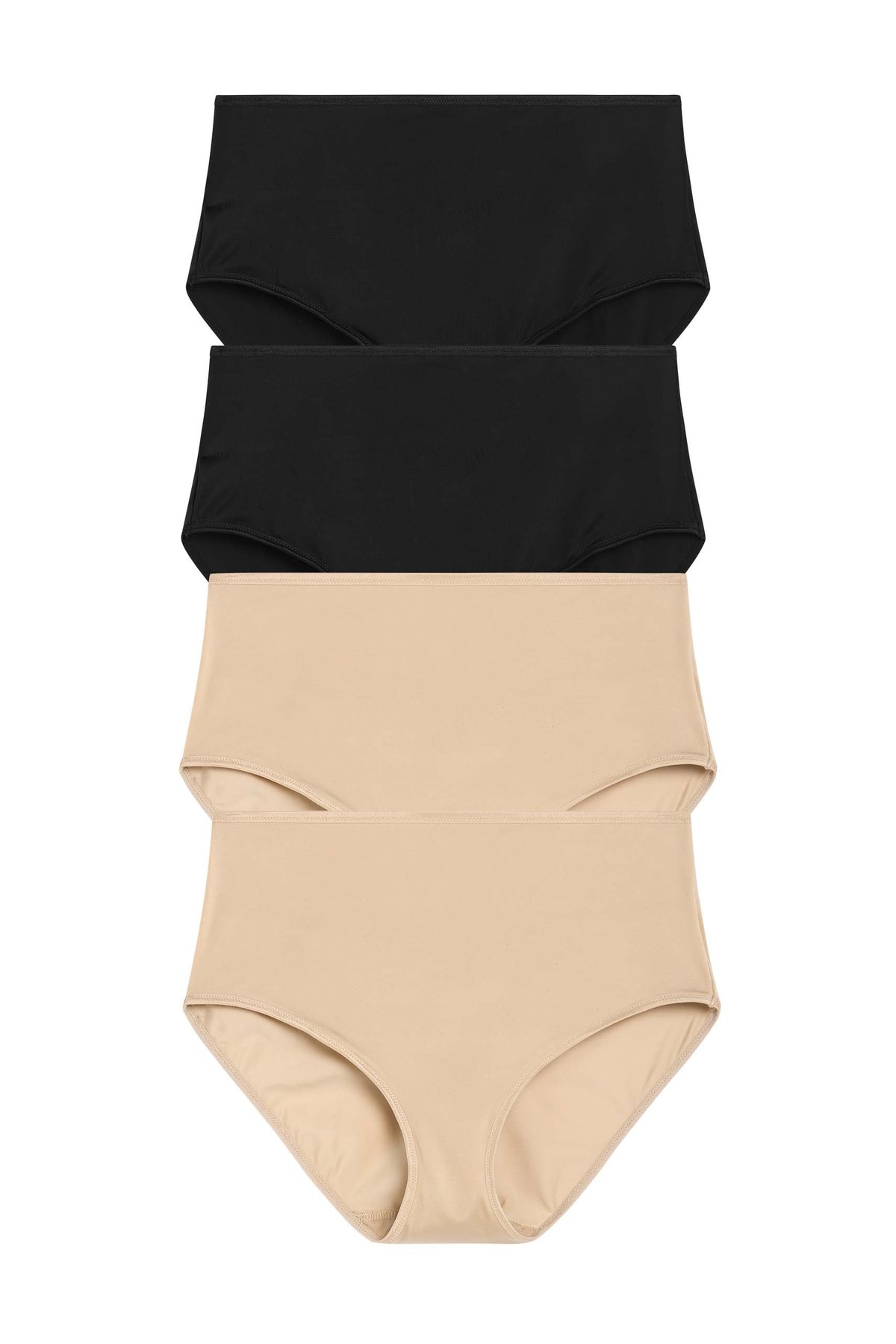 4-pack Freedom Skin-Relief Panty beige & black