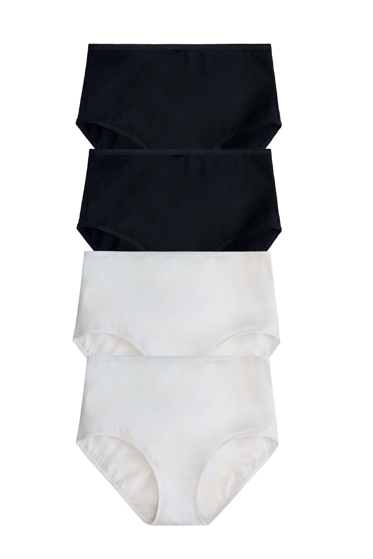Lot de 4 Culotte Freedom Skin-Relief noir & blanc