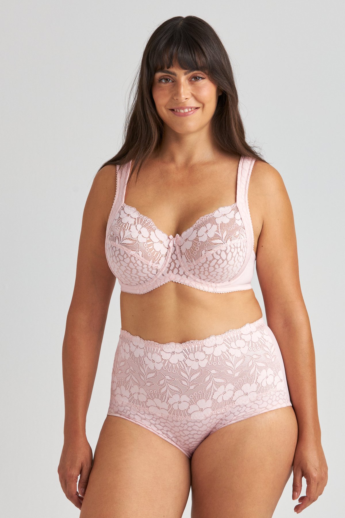 Jacquard & Lace panty girdle