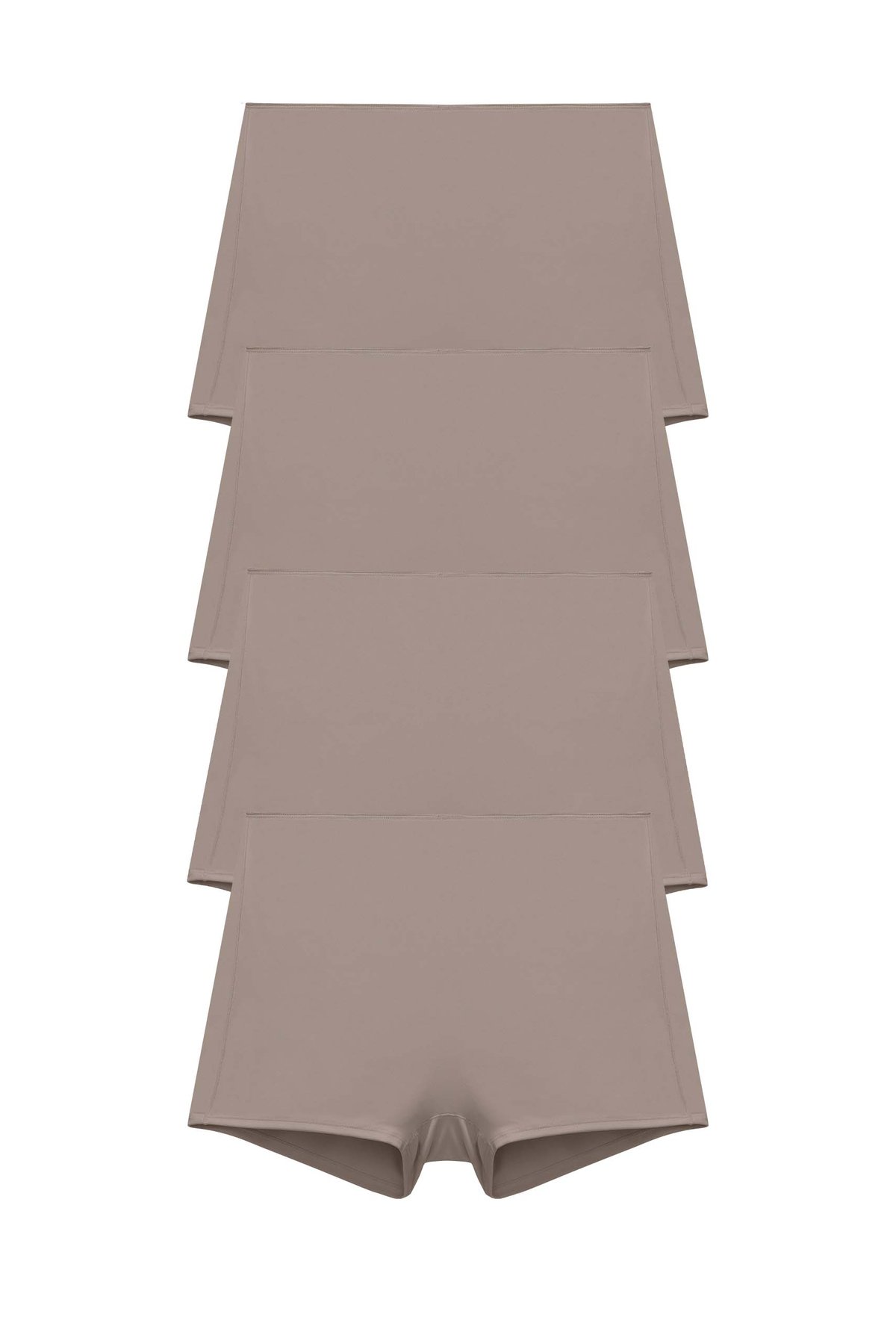 4-pack Recycled Comfort shorty panty taupe
