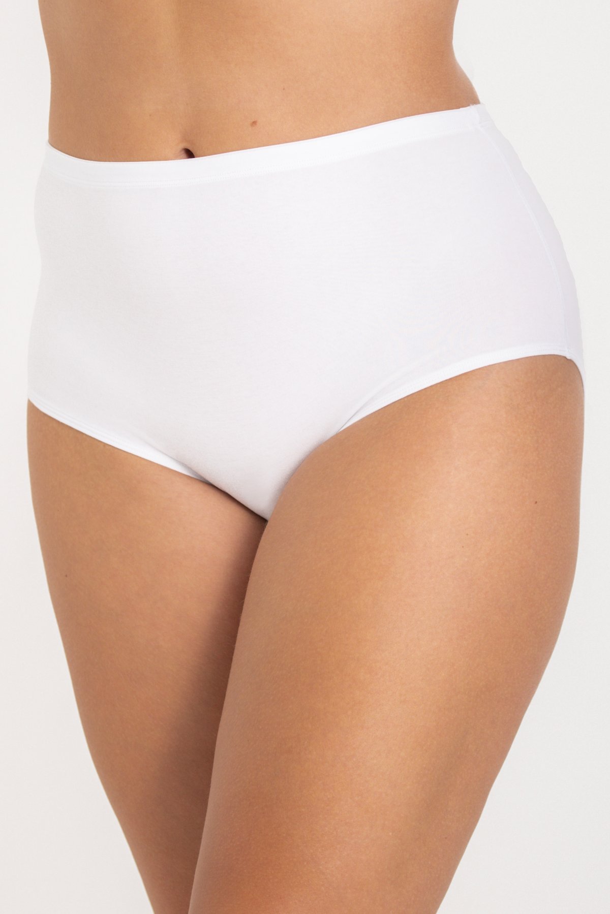 4-pack Organic Cotton maxi panty beige & white