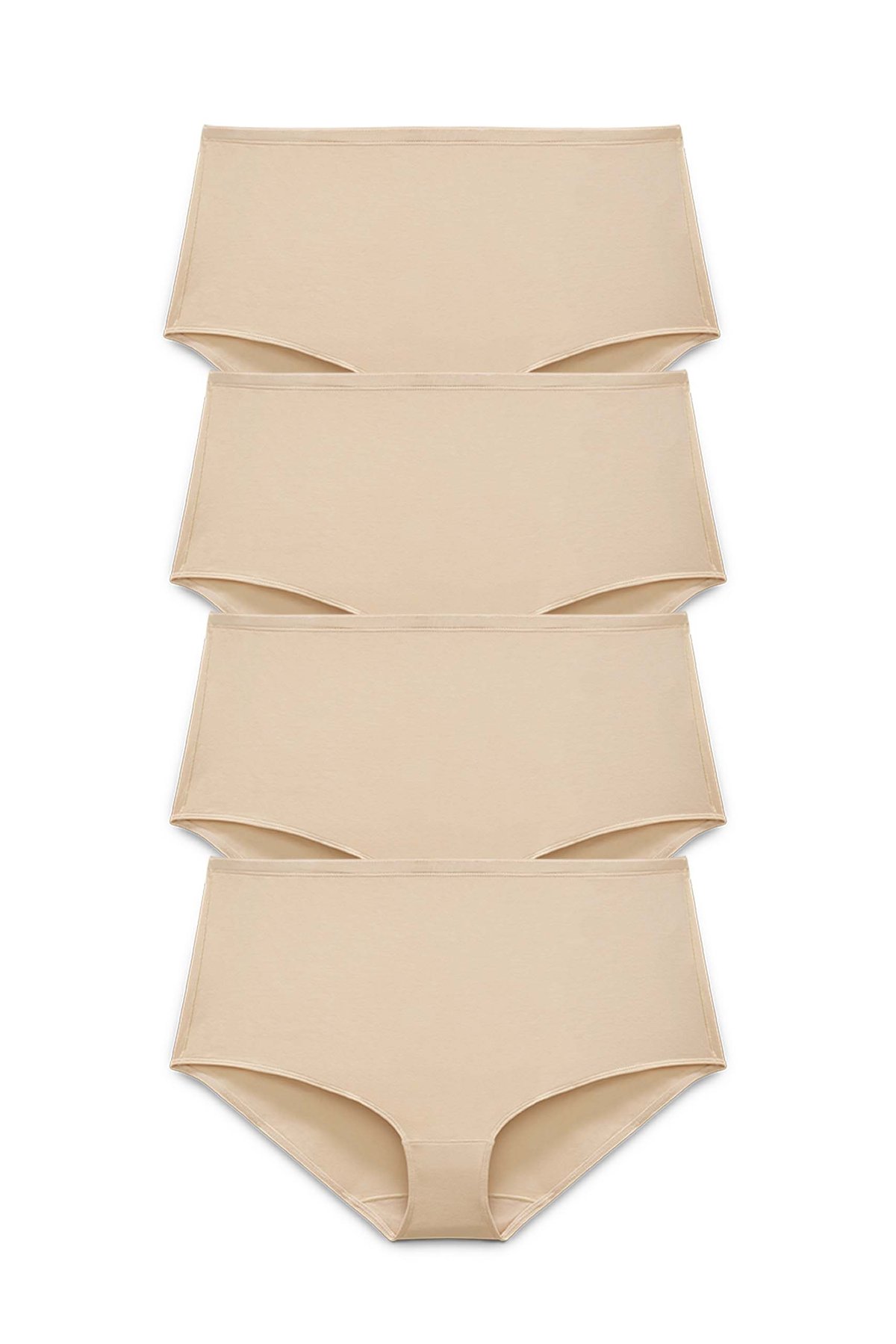 4-pack Organic Cotton maxi panty beige