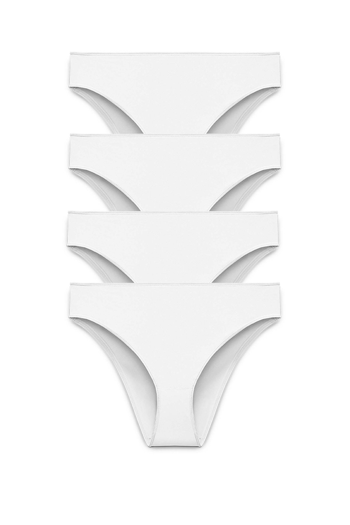 4-pack Recycled Comfort brazilian panty white