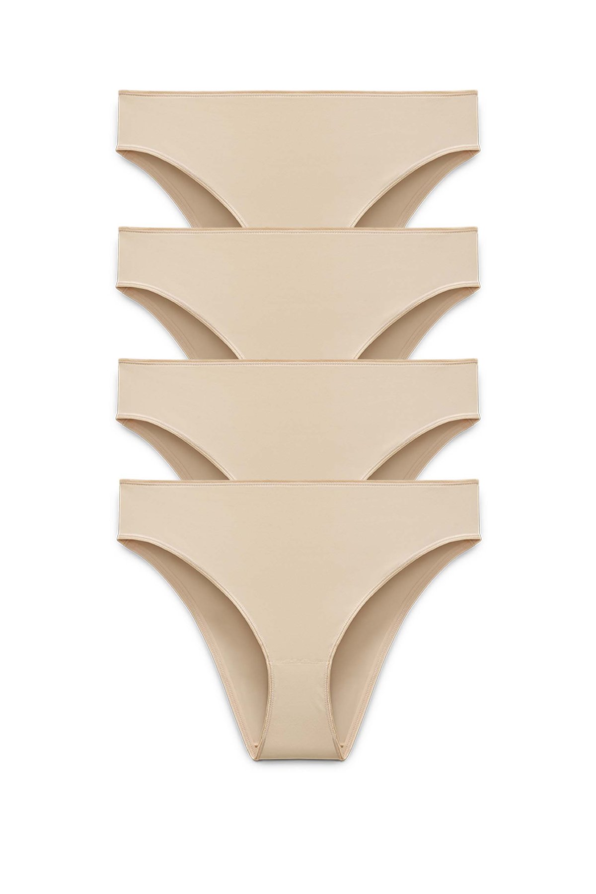 4-pack Recycled Comfort brazilian panty beige