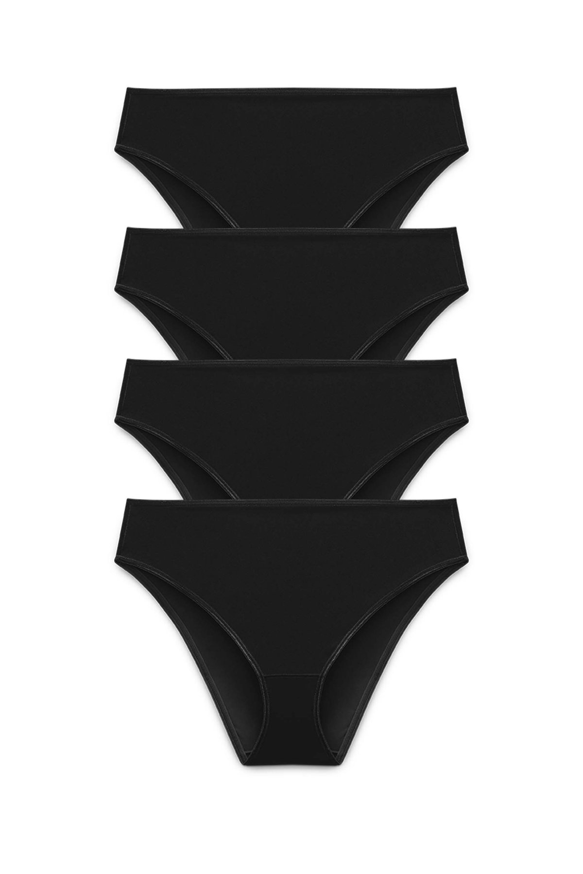 4-pack Recycled Comfort brazilian panty black