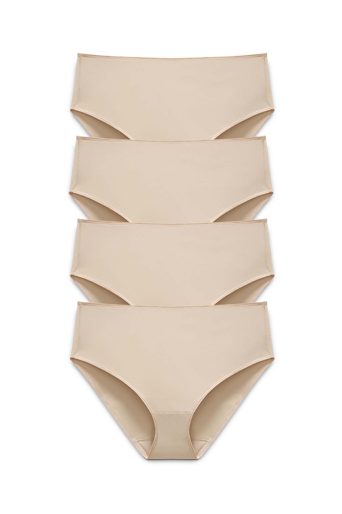4-pack Recycled Comfort midi panty beige