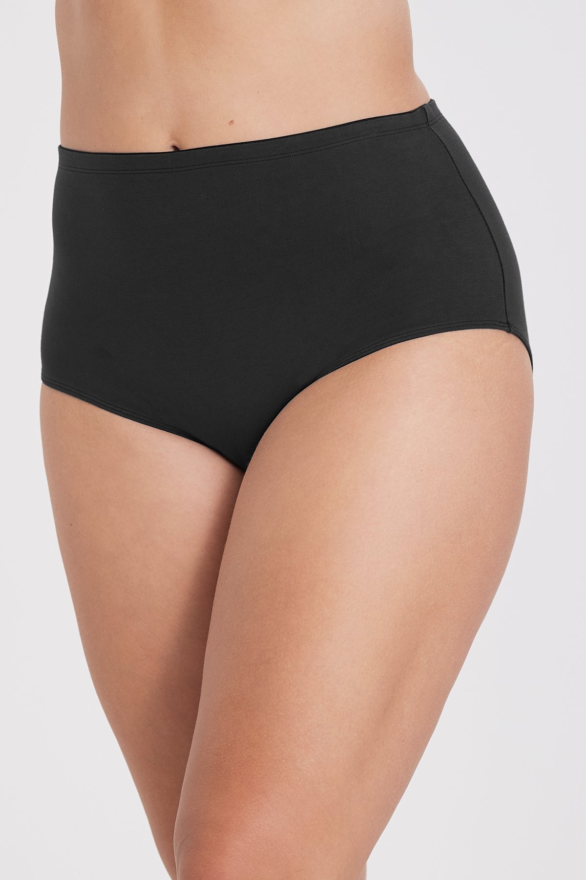 4-pack Organic Cotton maxi panty black