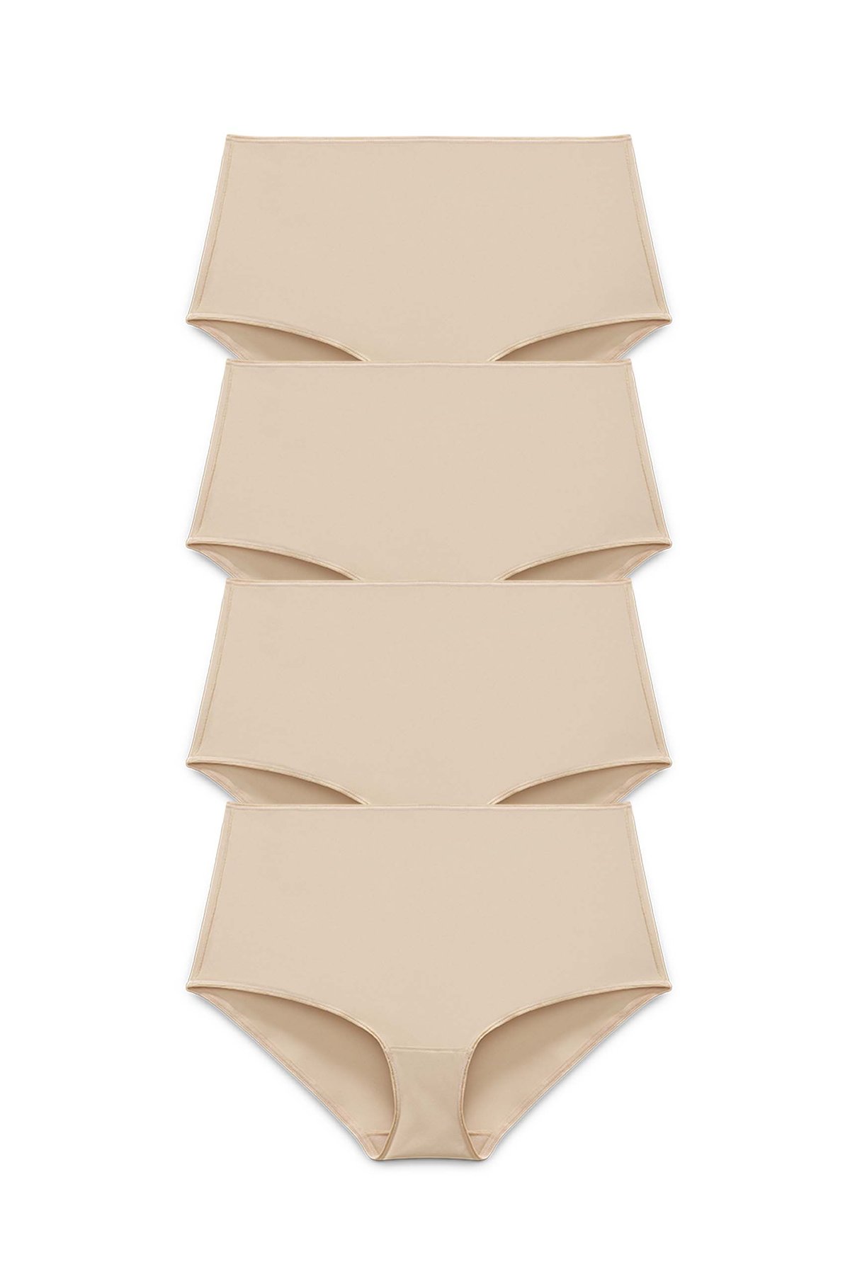 4-pack Recycled Comfort maxi panty beige