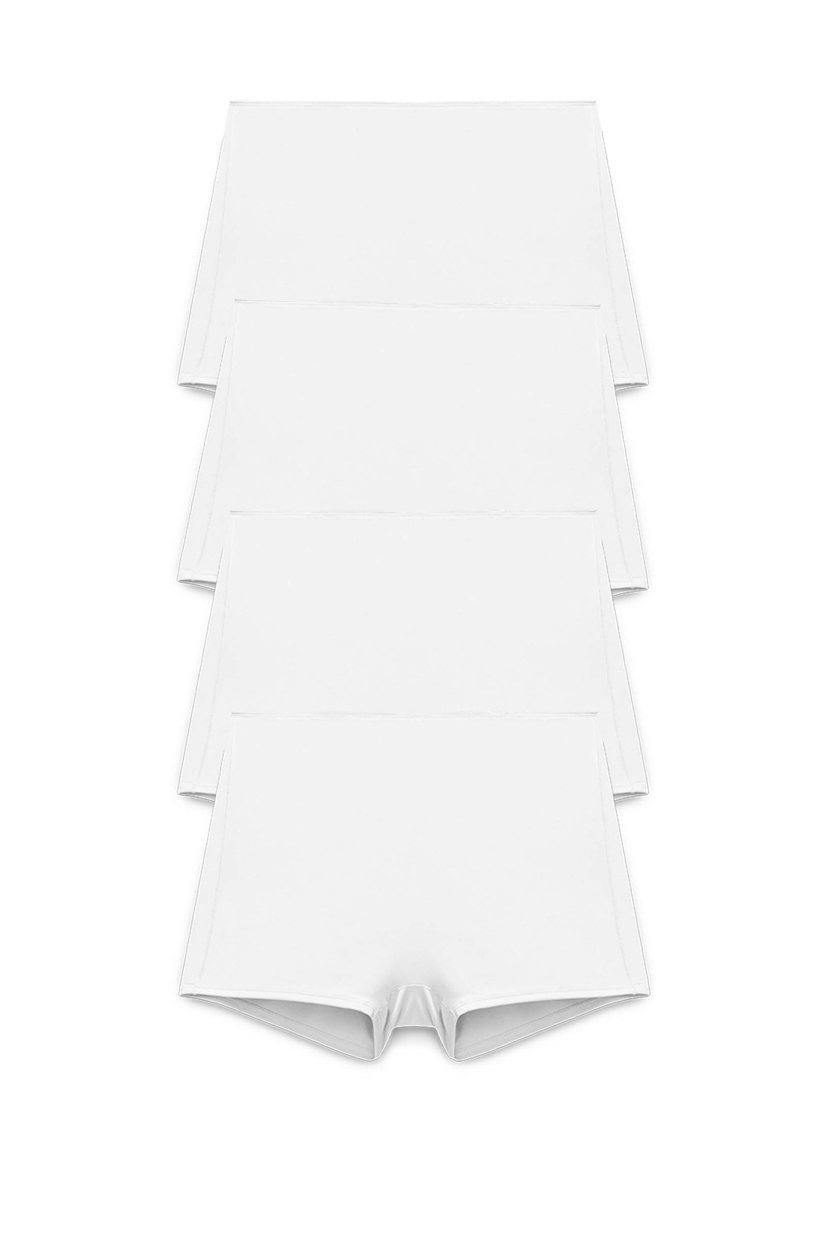 4-pack Recycled Comfort shorty panty white