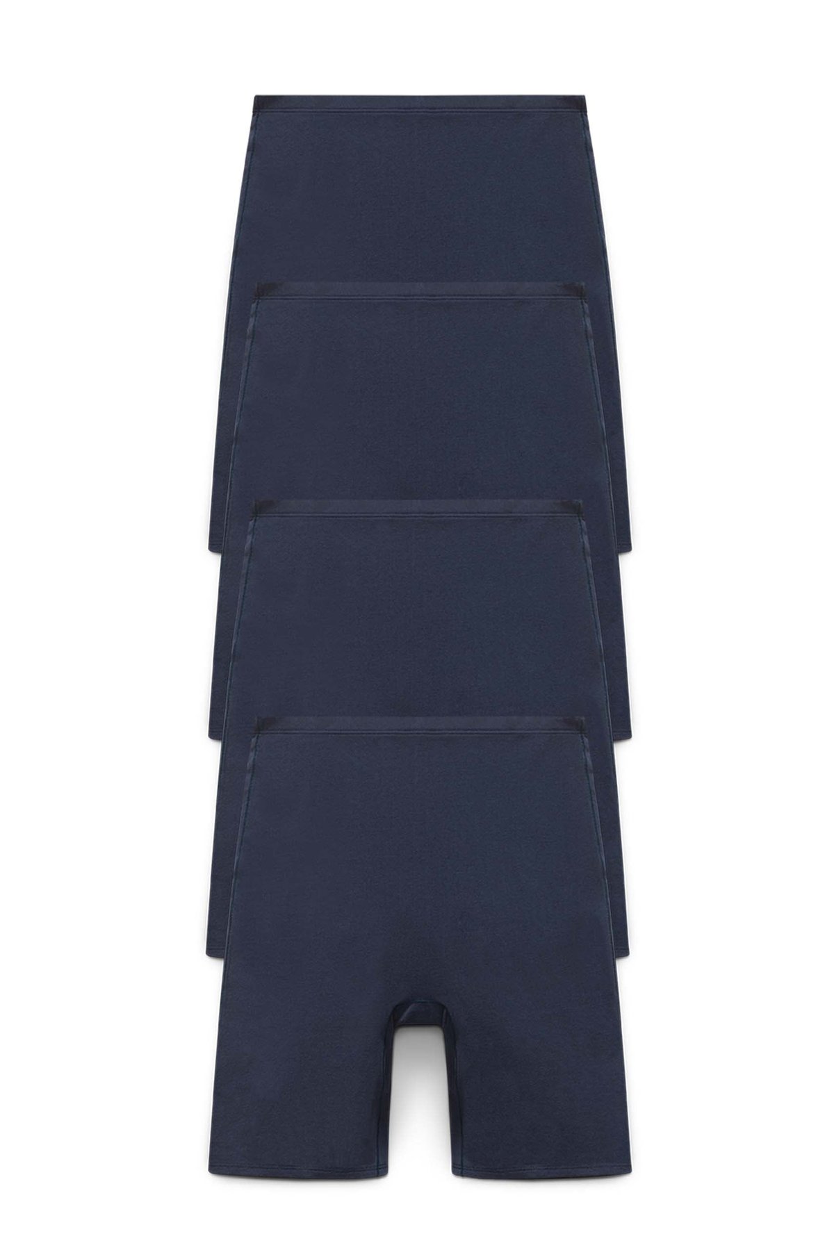 4-pack Organic Cotton panty with long legs dark blue