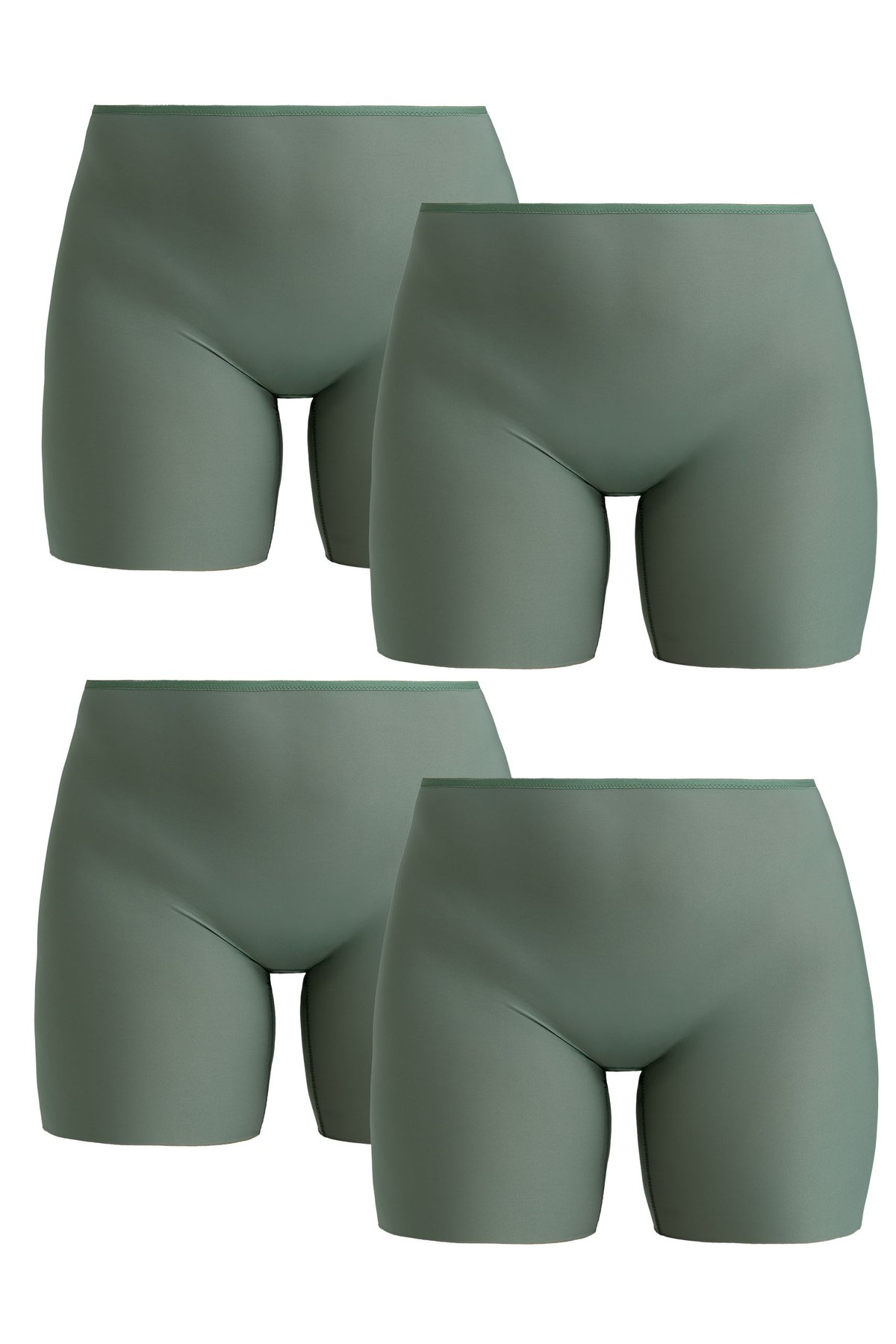 4-pack Cool Sensation panty with long legs green
