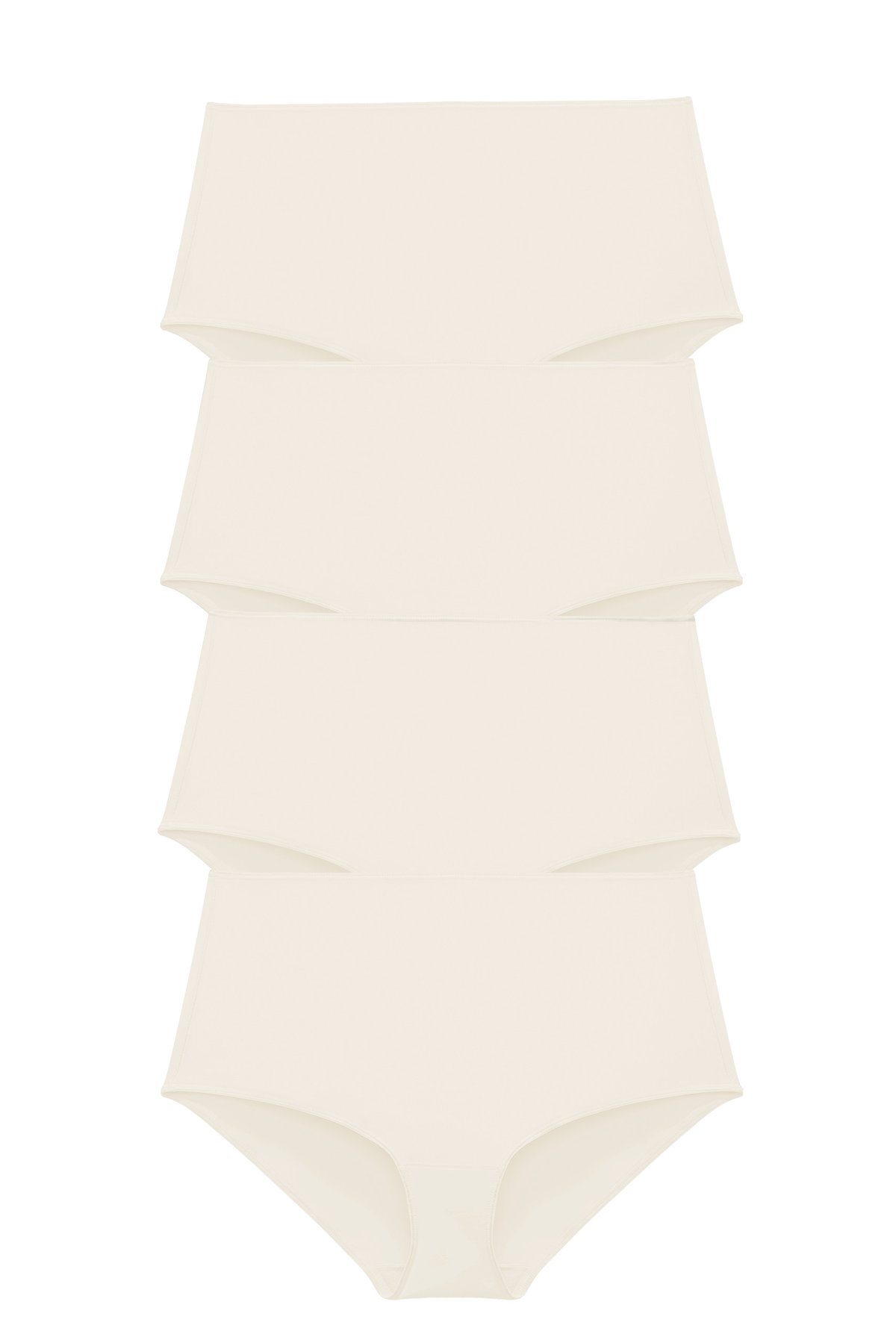 4-pack Recycled Comfort maxi panty champagne