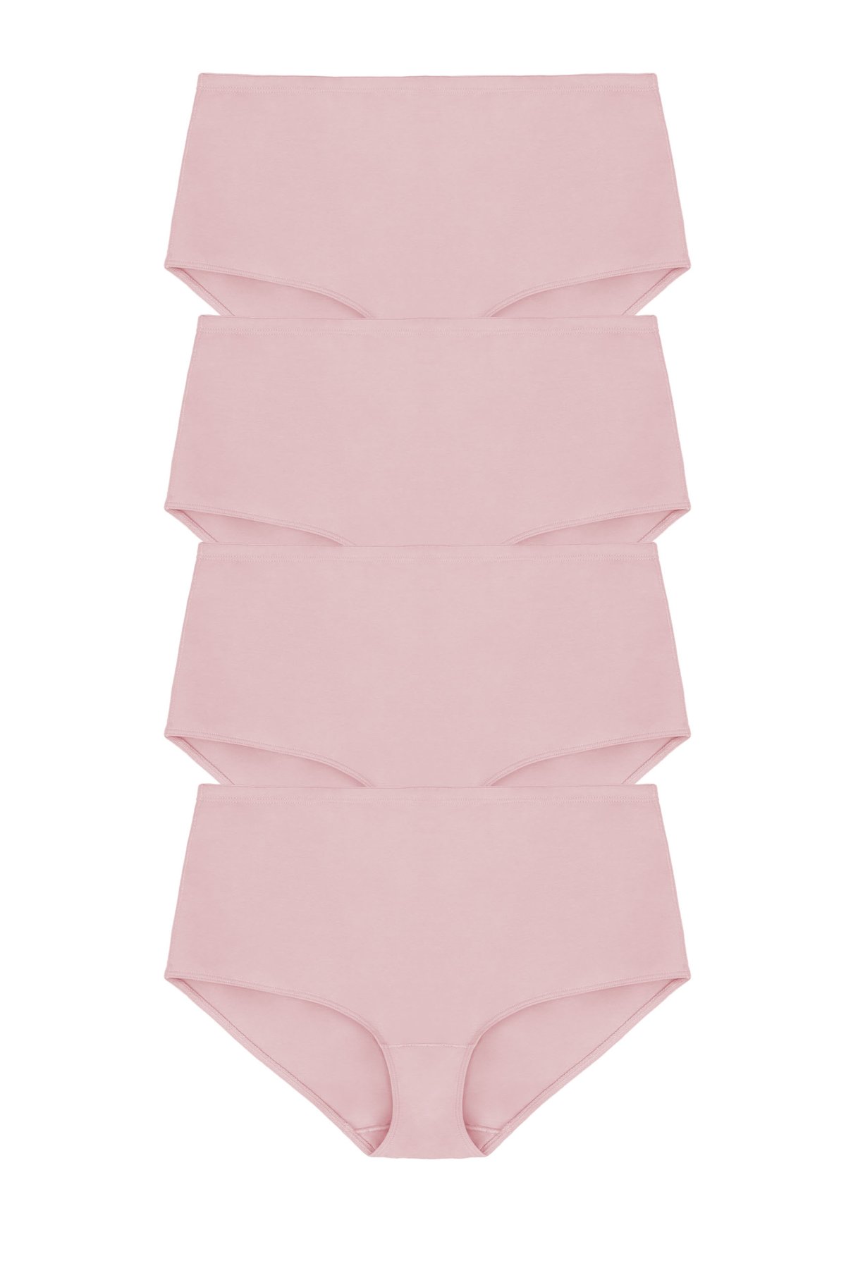 4-pack Organic Cotton maxi panty Dusty pink