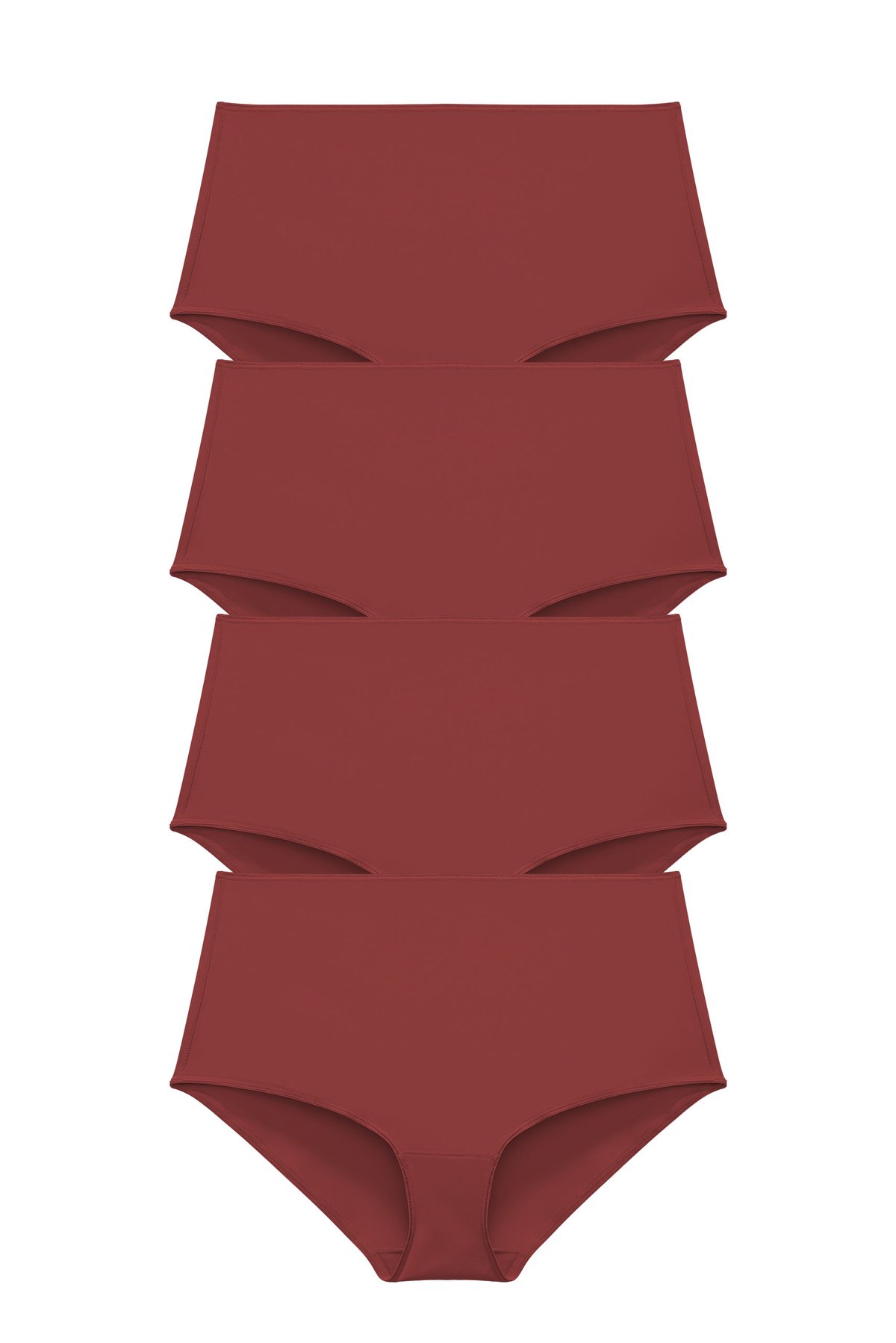 4-pack Recycled Comfort maxi panty red