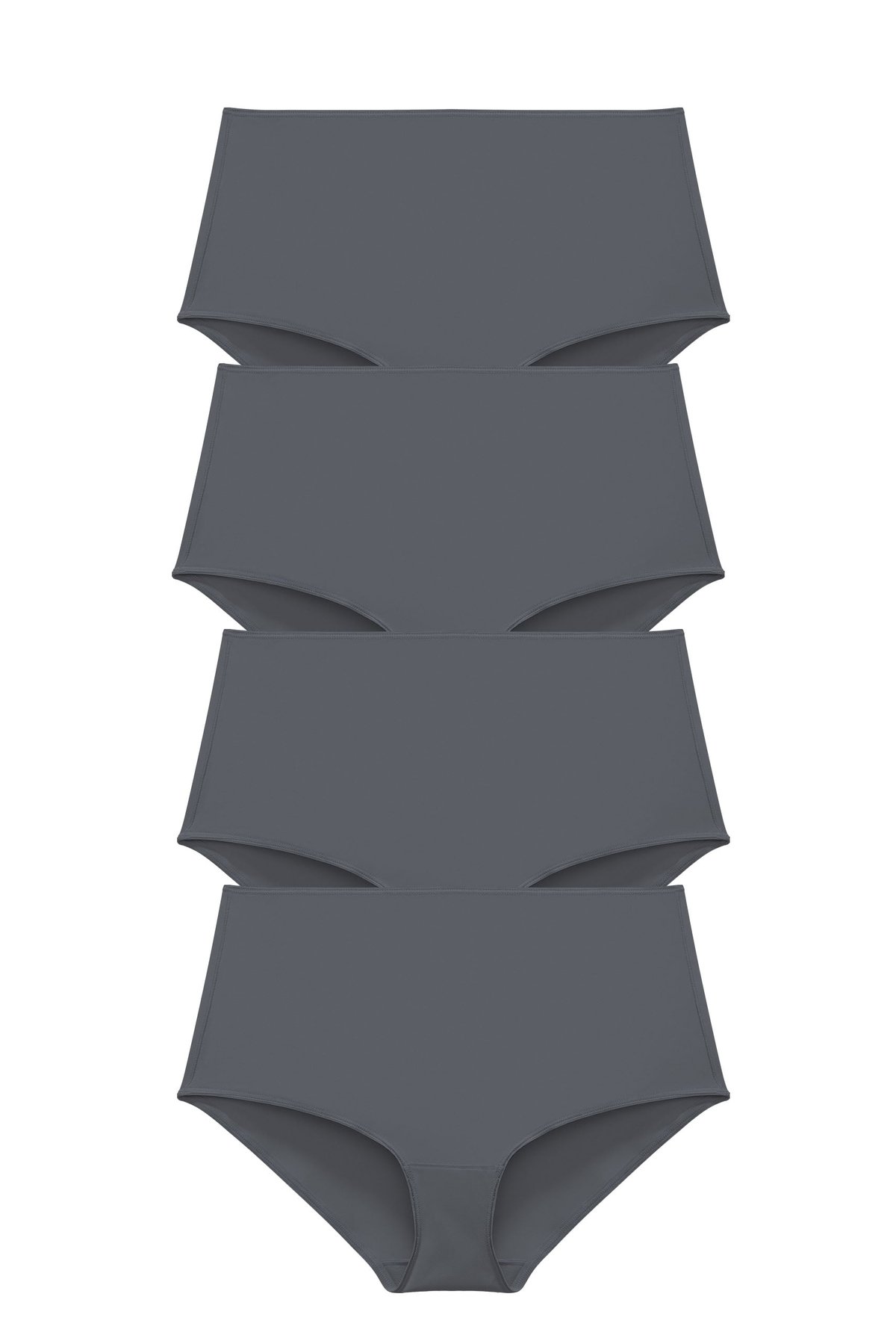 4-pack Recycled Comfort maxi panty dark grey