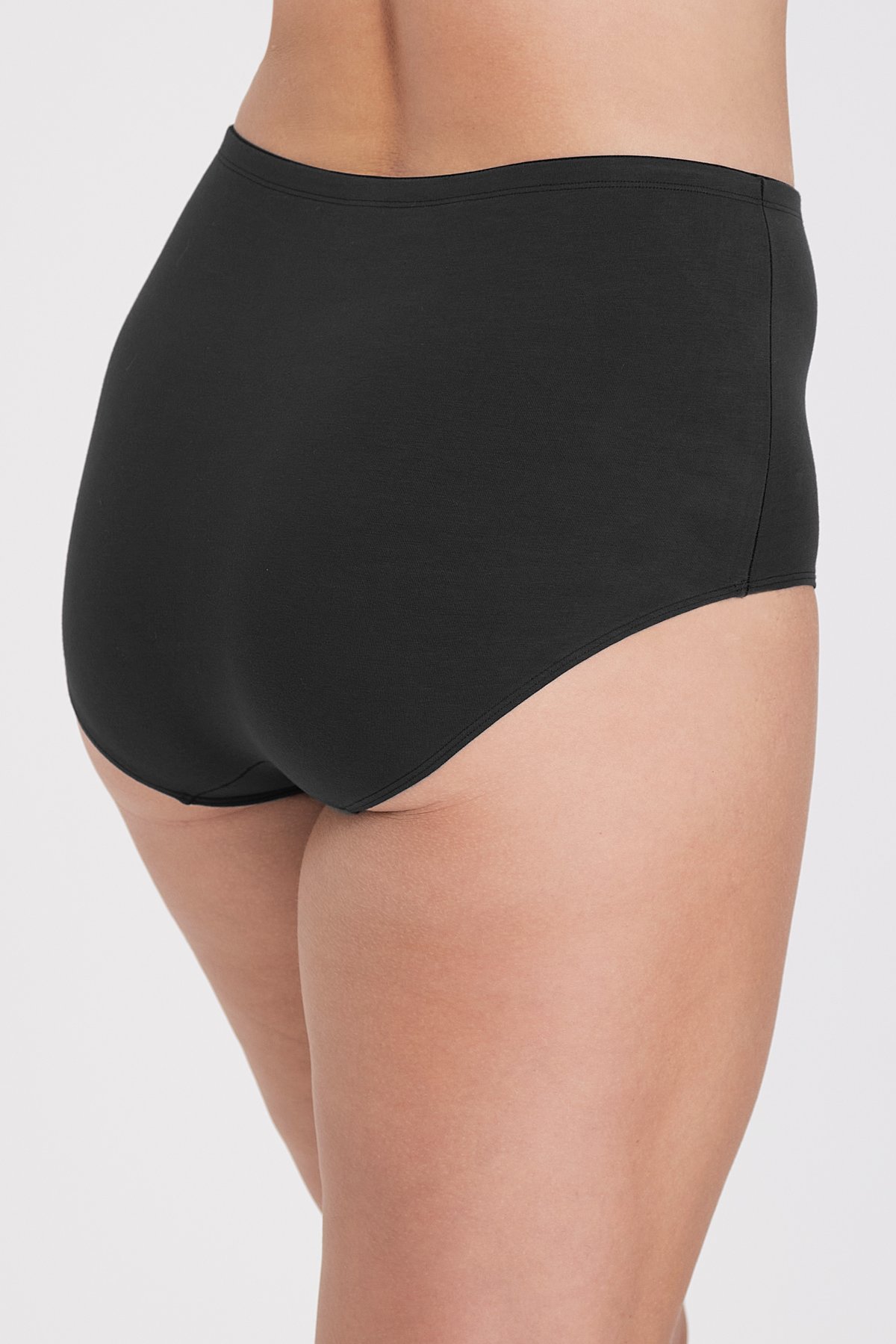 4-pack Organic Cotton maxi panty black & white