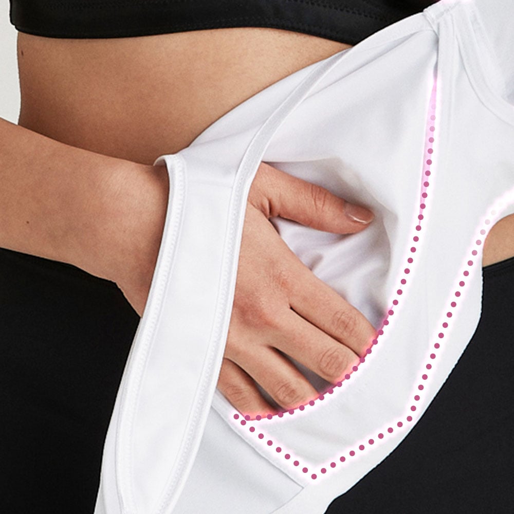 Smooth Divide bra white pocket