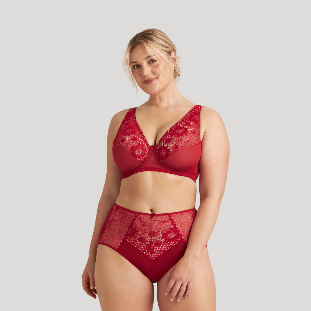 Lace Charm red set