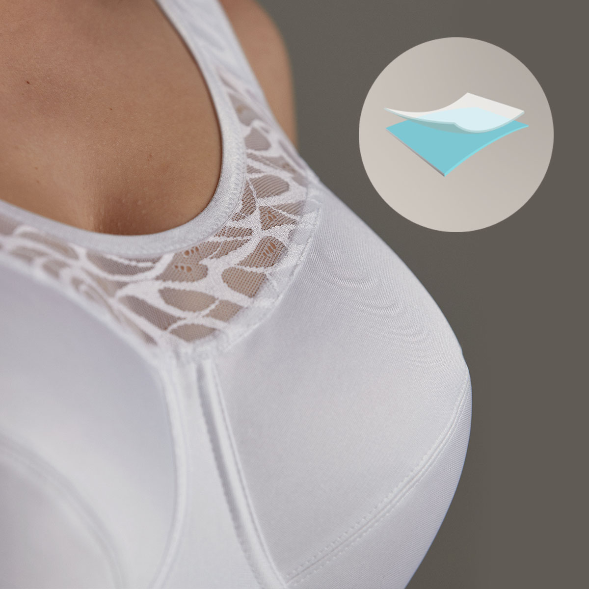 Cotton simplex underwired bra white