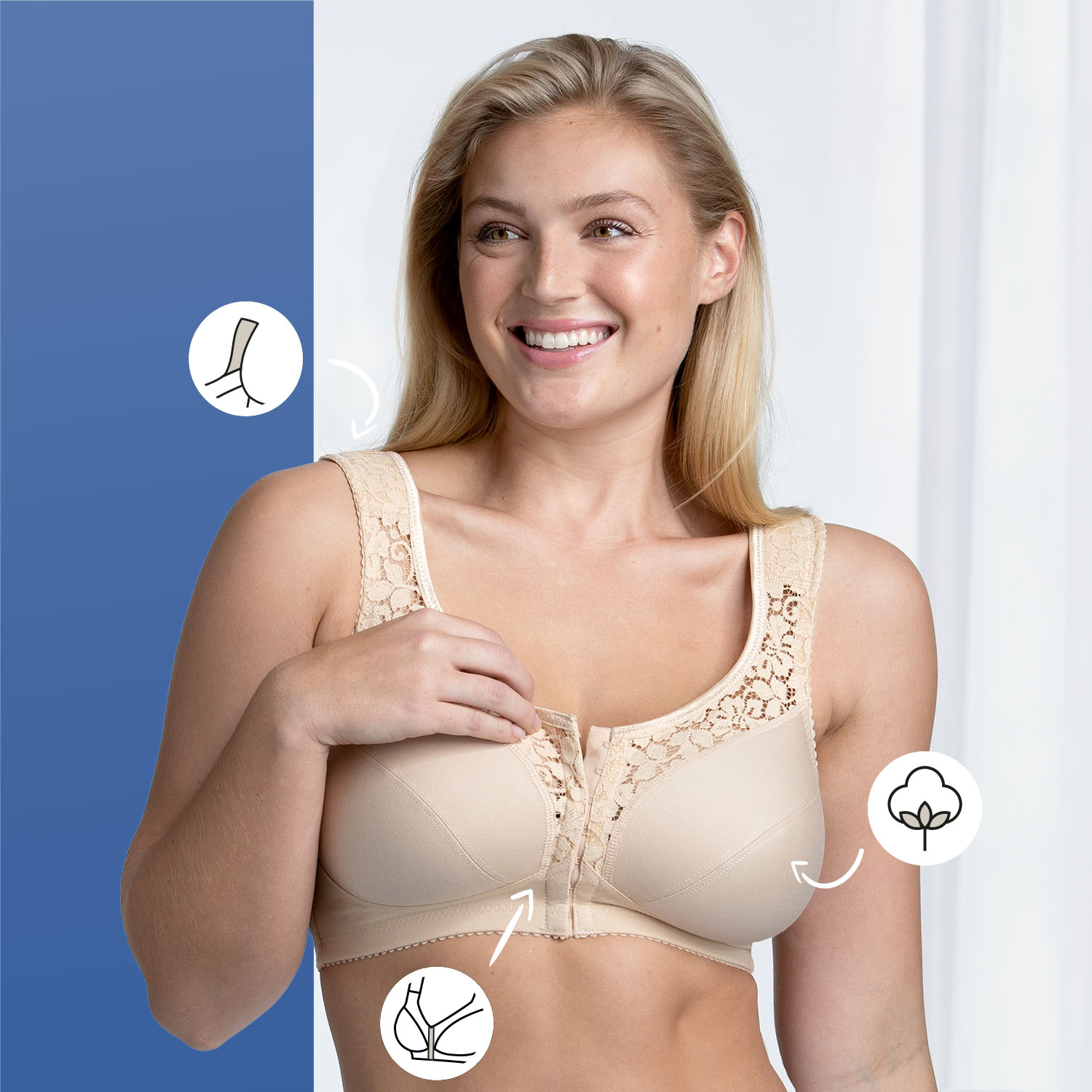 Cotton Lace beige features